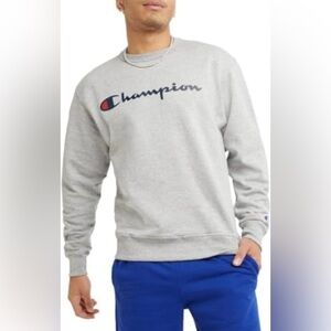 Men’s Champion Reverse Weave Crew Neck Ribbed High Quality Soft Fleece Sweater